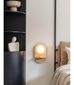 Online Wandlamp Tokyo - Beige - 14x20x34cm Muurverlichting