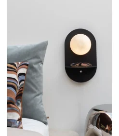 Discount Wandlamp Tokyo - Zwart - 14x20x34cm Muurverlichting