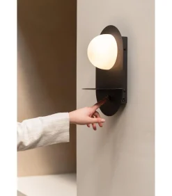 Discount Wandlamp Tokyo - Zwart - 14x20x34cm Muurverlichting