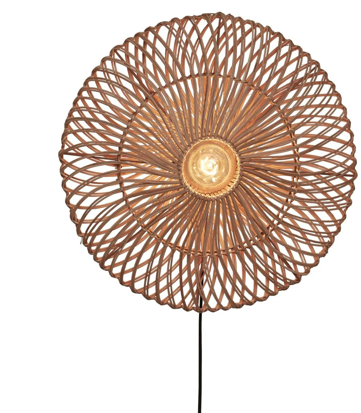 GOOD &MOJO Wandlamp Zanzibar - Rotan - Ø55cm