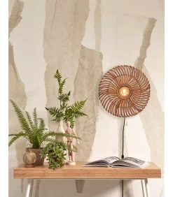 GOOD &MOJO Wandlamp Zanzibar - Rotan - Ø40cm