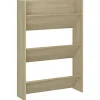 vidaXL Wandschoenenkast 60x18x90 cm spaanplaat sonoma eikenkleurig