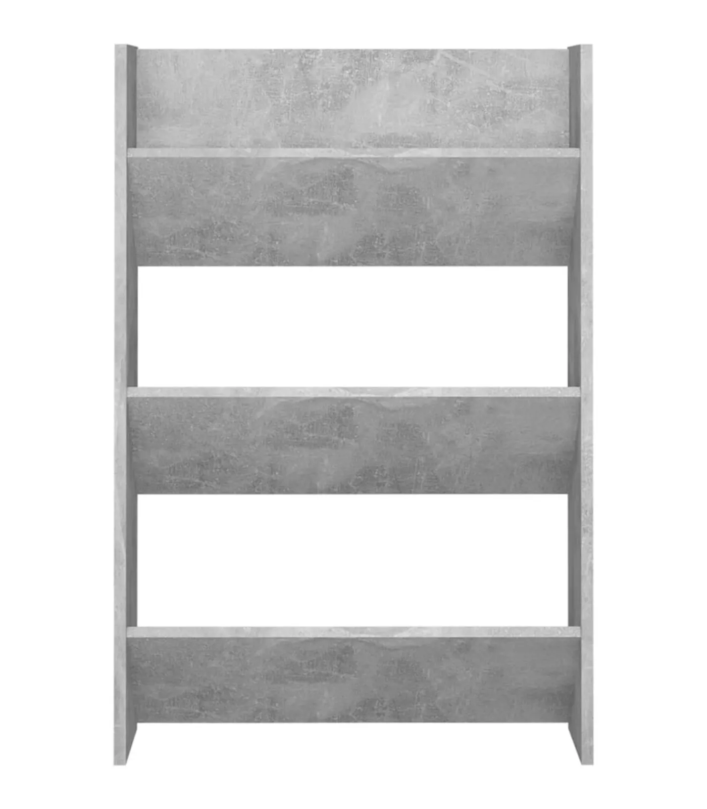 vidaXL Wandschoenenkast 60x18x90 cm spaanplaat betongrijs