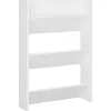 Clearance Wandschoenenkast 60x18x90 cm spaanplaat wit Organiseren
