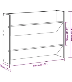 Online Wandschoenenkasten 2 st 80x18x60 cm spaanplaat sonoma eiken Organiseren