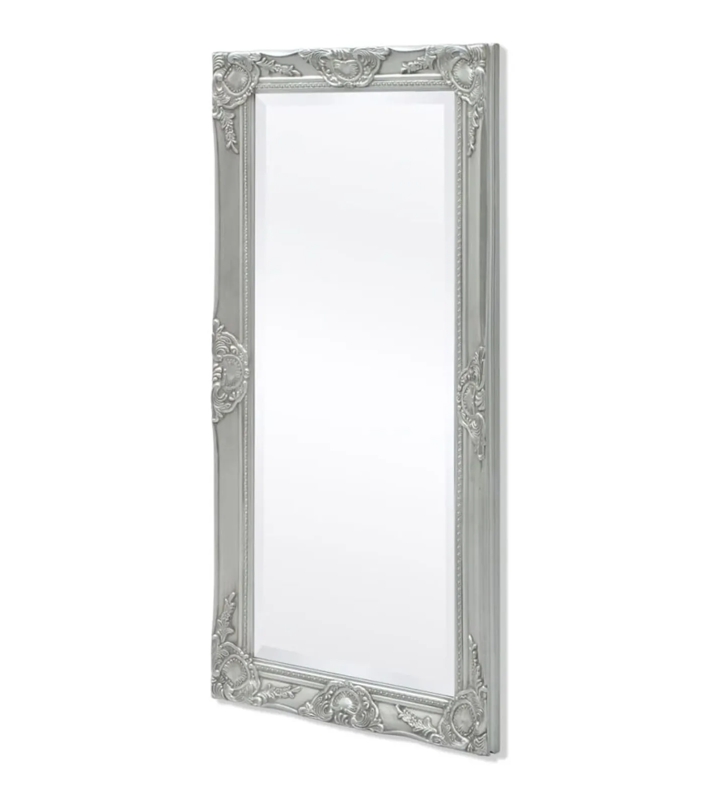 vidaXL Wandspiegel Barok 100 x 50 cm zilver