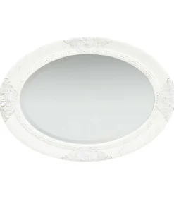 vidaXL Wandspiegel barok stijl 50x70 cm wit