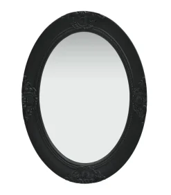 Wandspiegel barok stijl 50x70 cm zwart Spiegels
