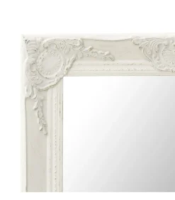 vidaXL Wandspiegel barok stijl 60x40 cm wit