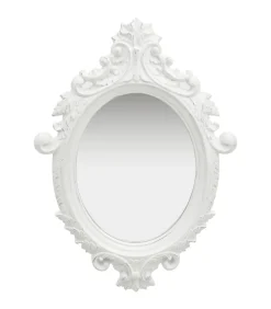 New Wandspiegel kasteel stijl 56x76 cm wit Spiegels