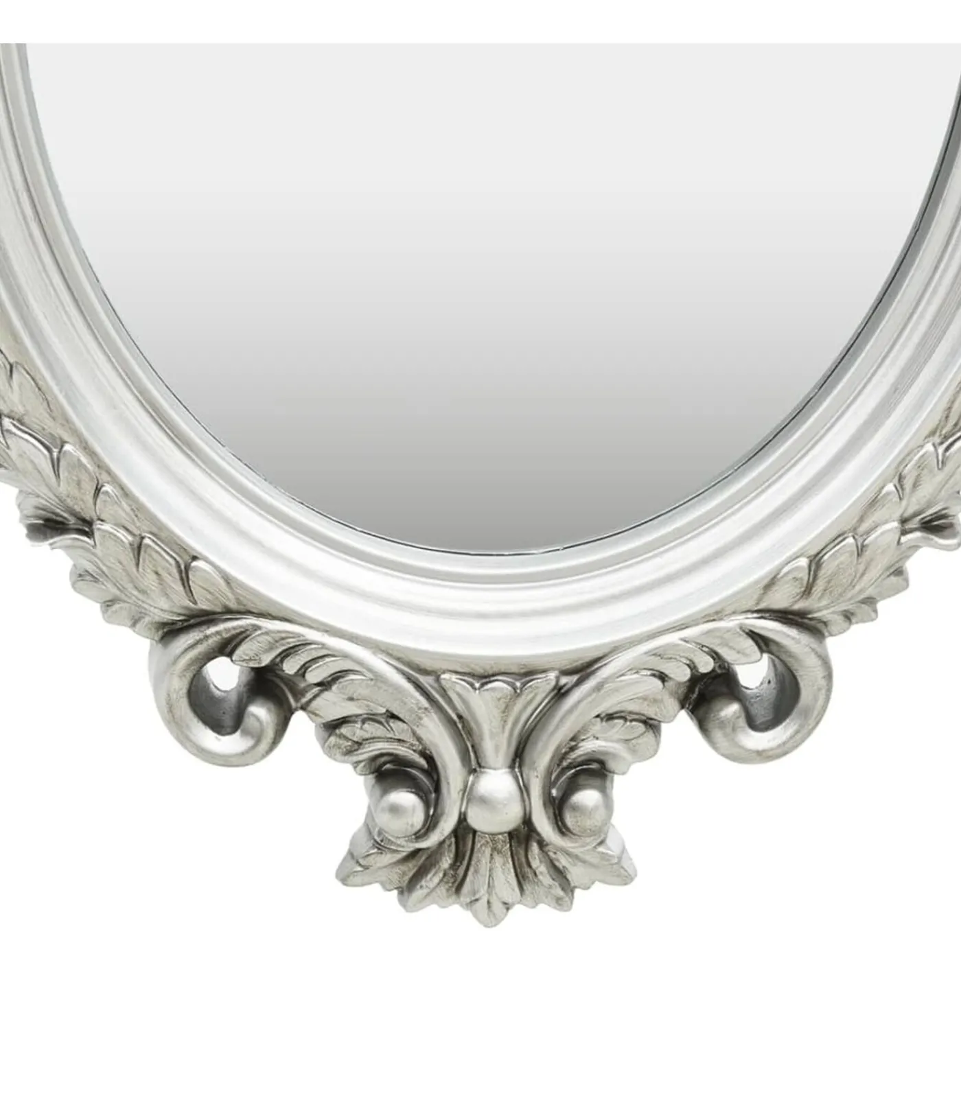 Hot Wandspiegel kasteel stijl 56x76 cm zilverkleurig Spiegels