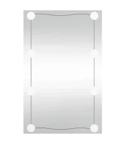 Best Wandspiegel met LED's rechthoekig 40x60 cm glas Spiegels