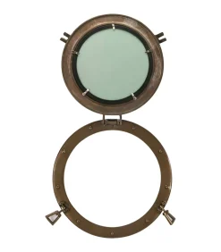 Clearance Wandspiegel patrijspoort Ø38 cmaluminium en glas Spiegels