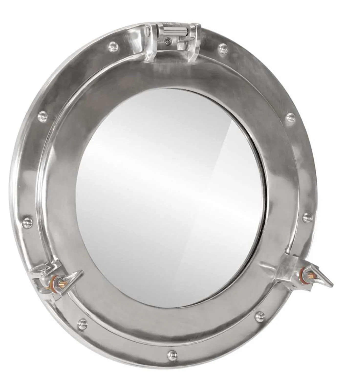 vidaXL Wandspiegel patrijspoort Ø38 cmaluminium en glas