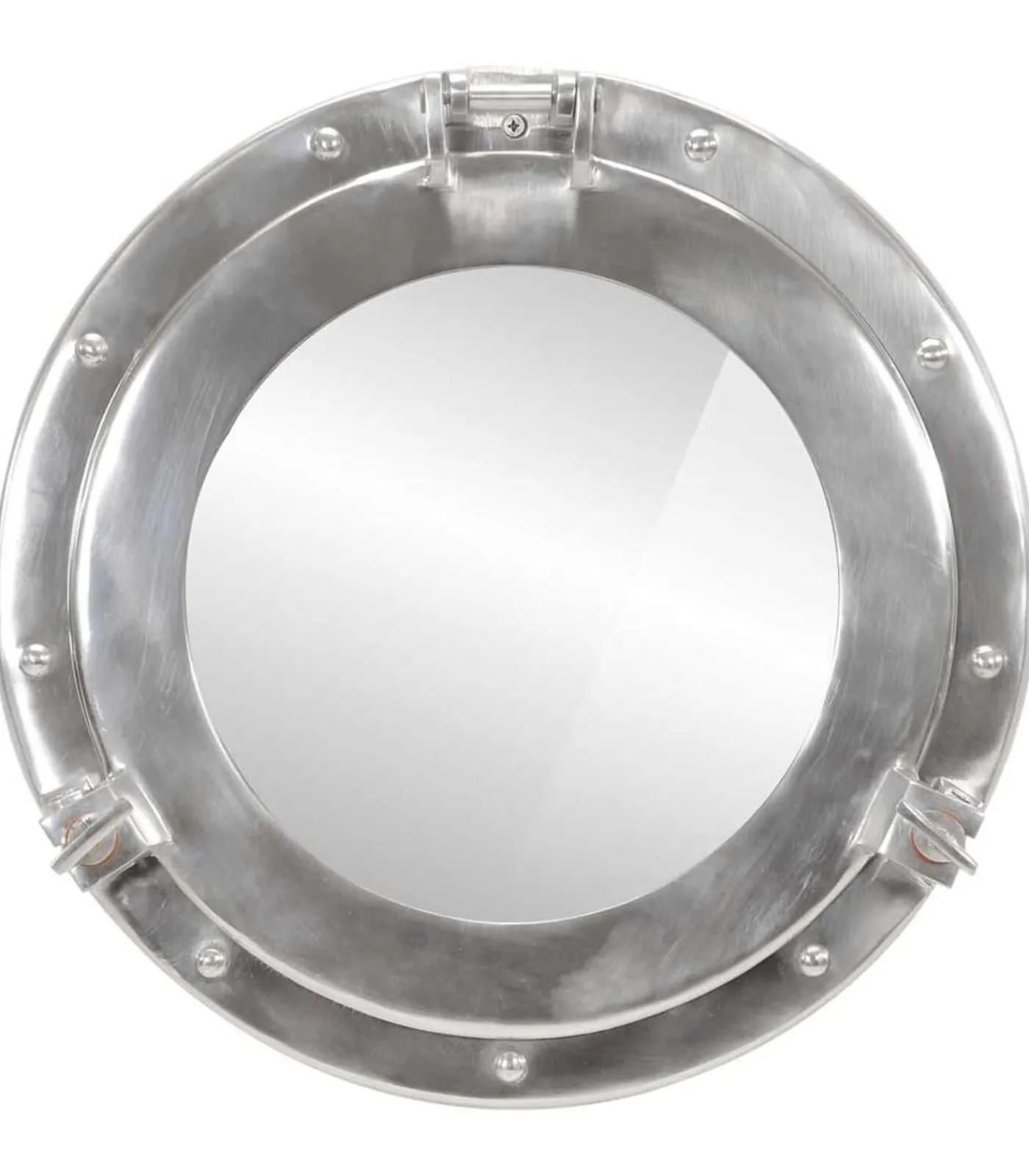 vidaXL Wandspiegel patrijspoort Ø38 cmaluminium en glas