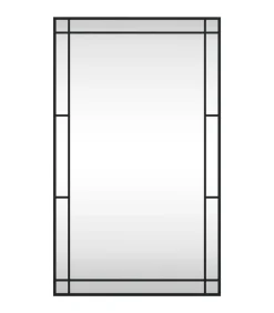 Sale Wandspiegel rechthoekig 60x100 cm ijzer zwart Spiegels