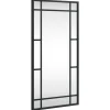 vidaXL Wandspiegel rechthoekig 30x60 cm ijzer zwart