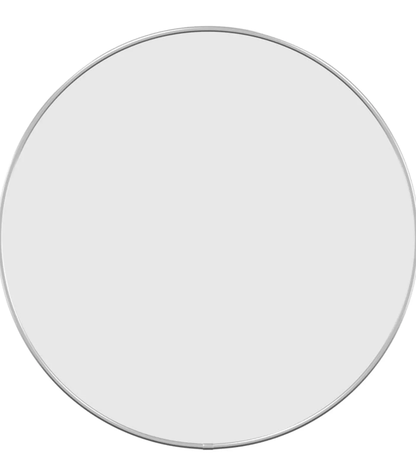 vidaXL Wandspiegel rond Ø50 cm zilverkleurig