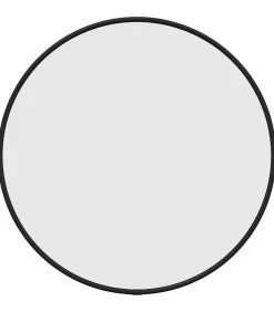 vidaXL Wandspiegel rond Ø40 cm zwart