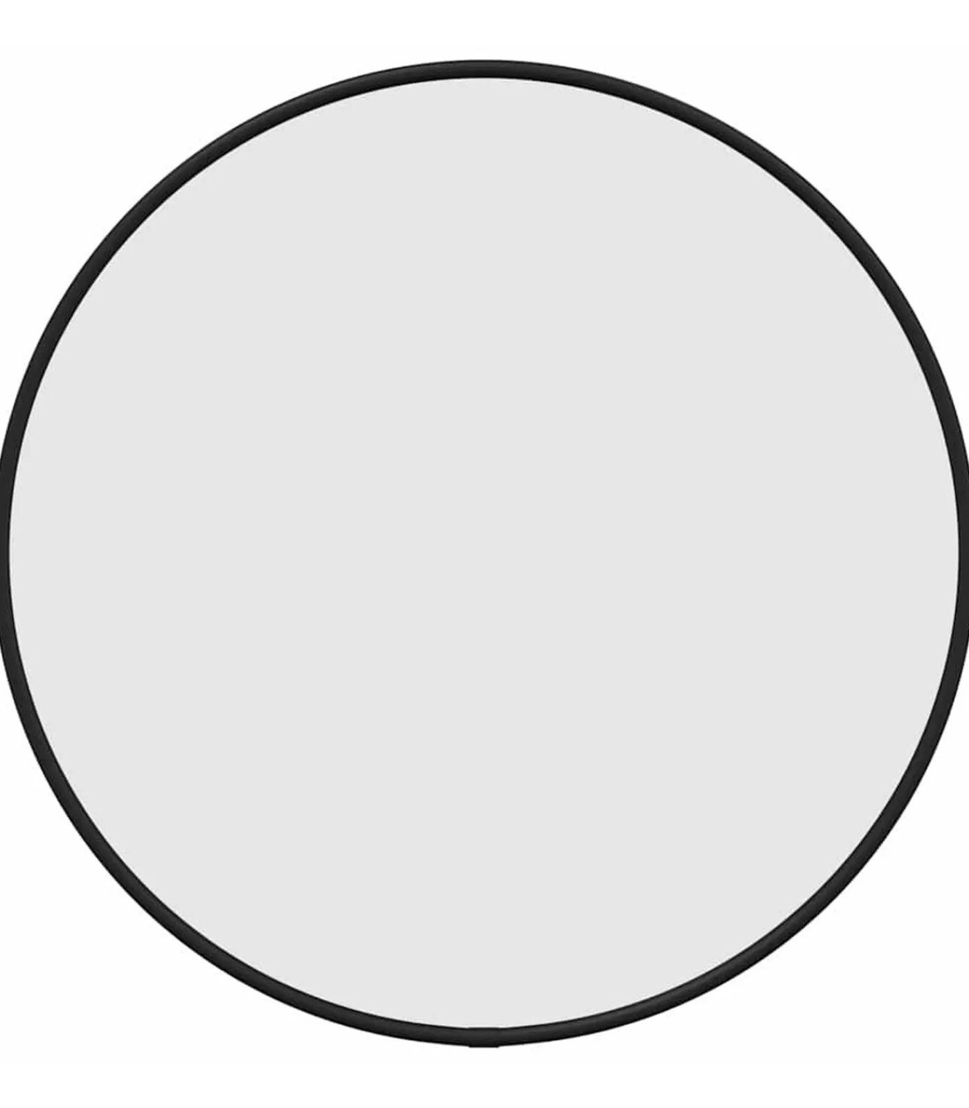 vidaXL Wandspiegel rond Ø40 cm zwart