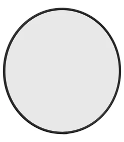 vidaXL Wandspiegel rond Ø40 cm zwart
