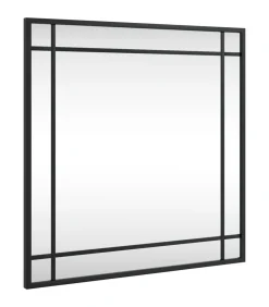 Sale Wandspiegel vierkant 50x50 cm ijzer zwart Spiegels