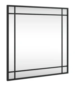 Sale Wandspiegel vierkant 50x50 cm ijzer zwart Spiegels