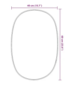 New Wandspiegel 60x40 cm goudkleurig Spiegels