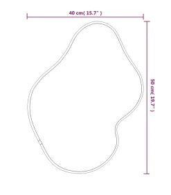 Clearance Wandspiegel 50x40 cm zwart Spiegels