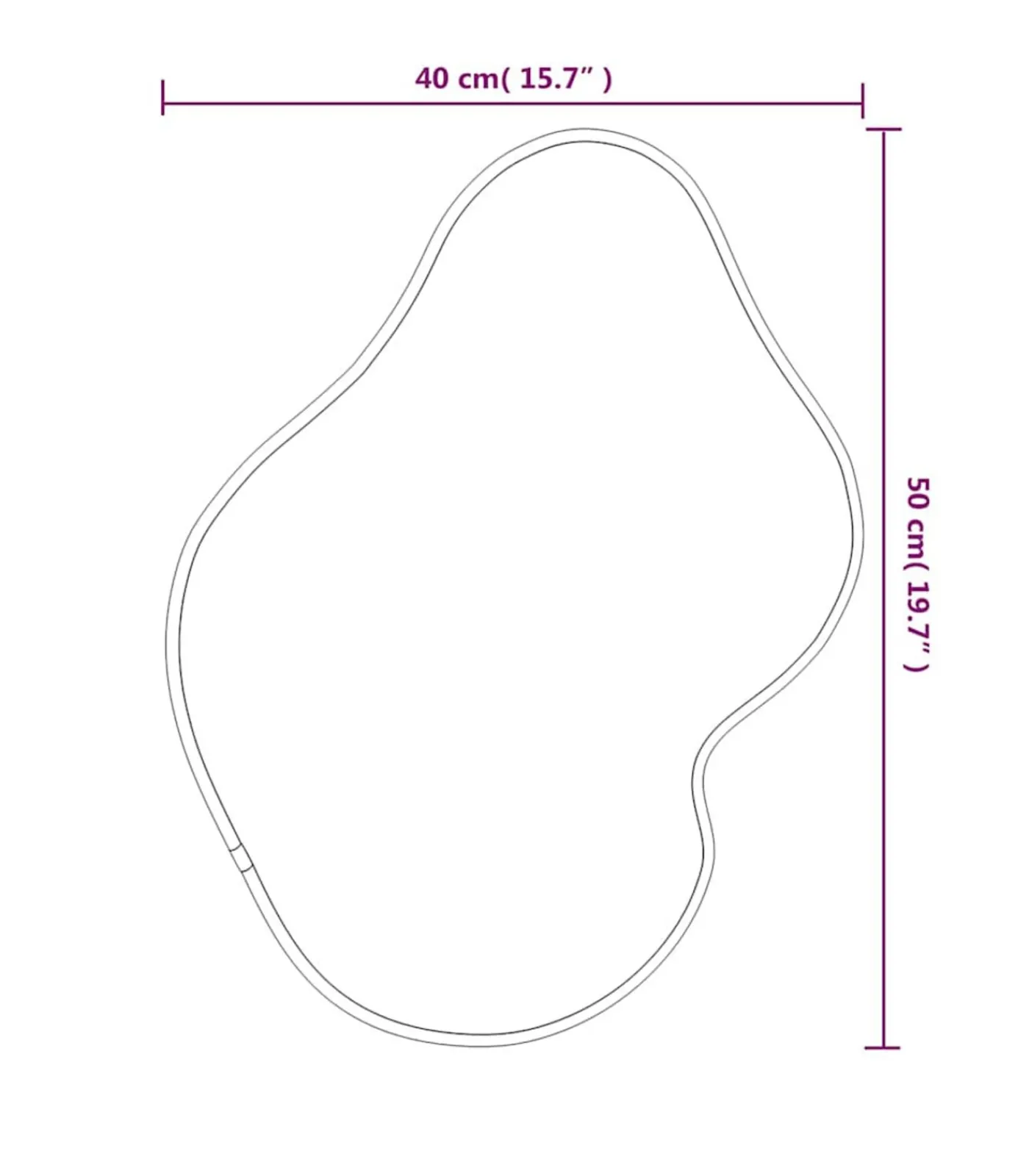 Clearance Wandspiegel 50x40 cm zwart Spiegels
