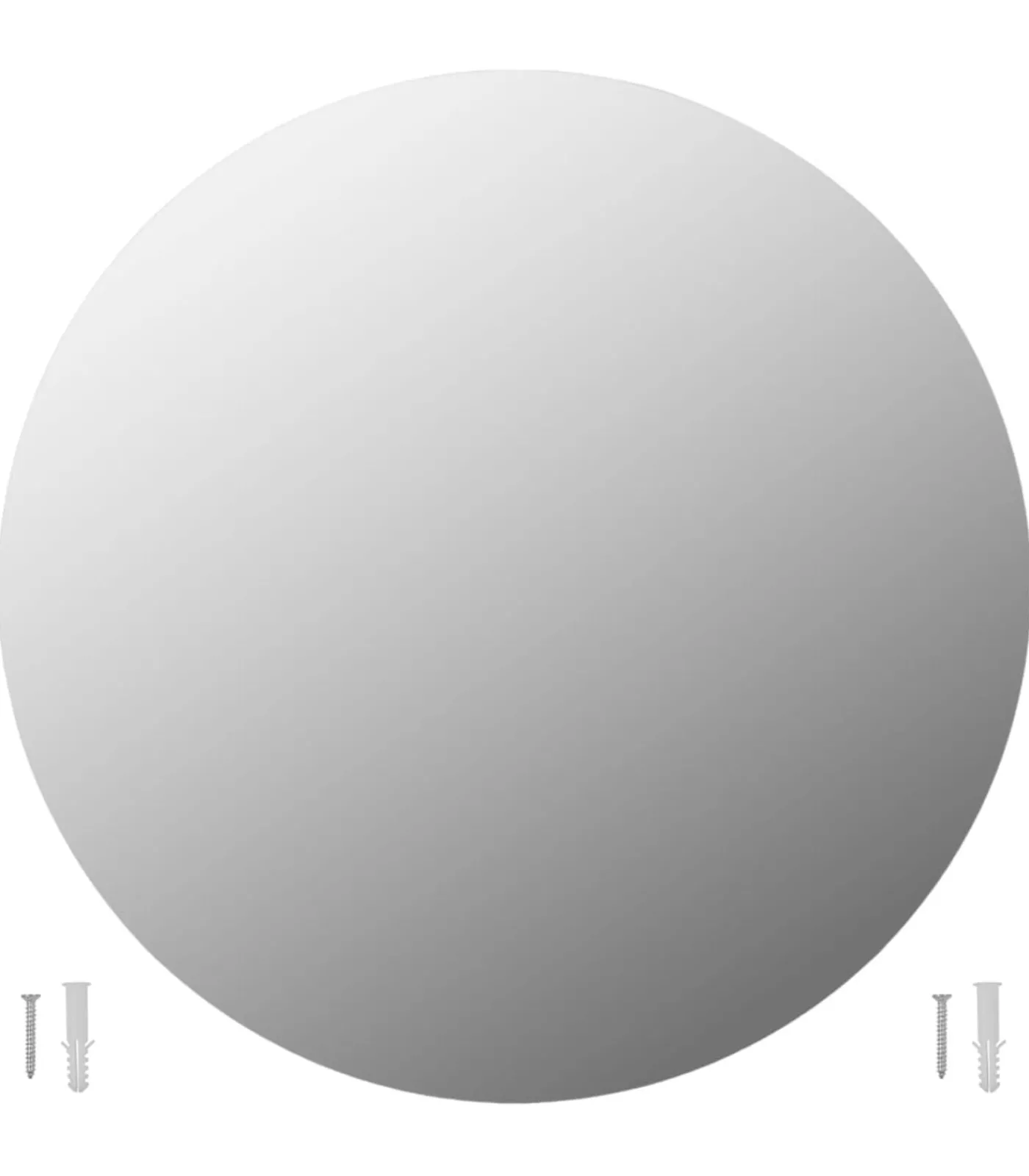 vidaXL Wandspiegels 2 st rond 60 cm glas