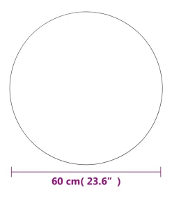 vidaXL Wandspiegels 2 st rond 60 cm glas