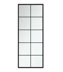 Sale Wandspiegels 2 st 100x40 cm metaal zwart Spiegels