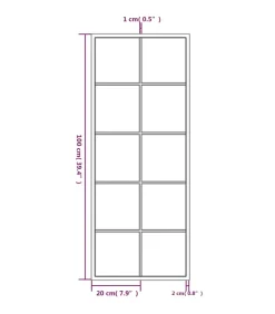 Sale Wandspiegels 2 st 100x40 cm metaal zwart Spiegels