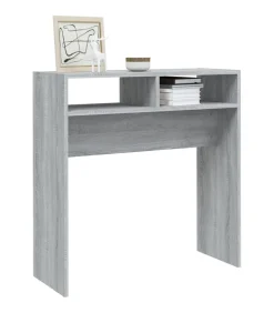 Best Wandtafel 78x30x80 cm bewerkt hout grijs sonoma eikenkleurig Tafels