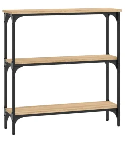 Wandtafel 75x22,5x75 cm bewerkt hout sonoma eikenkleurig Tafels