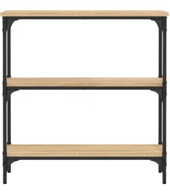 Wandtafel 75x22,5x75 cm bewerkt hout sonoma eikenkleurig Tafels