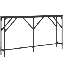 vidaXL Wandtafel 140x23x75 cm bewerkt hout zwart