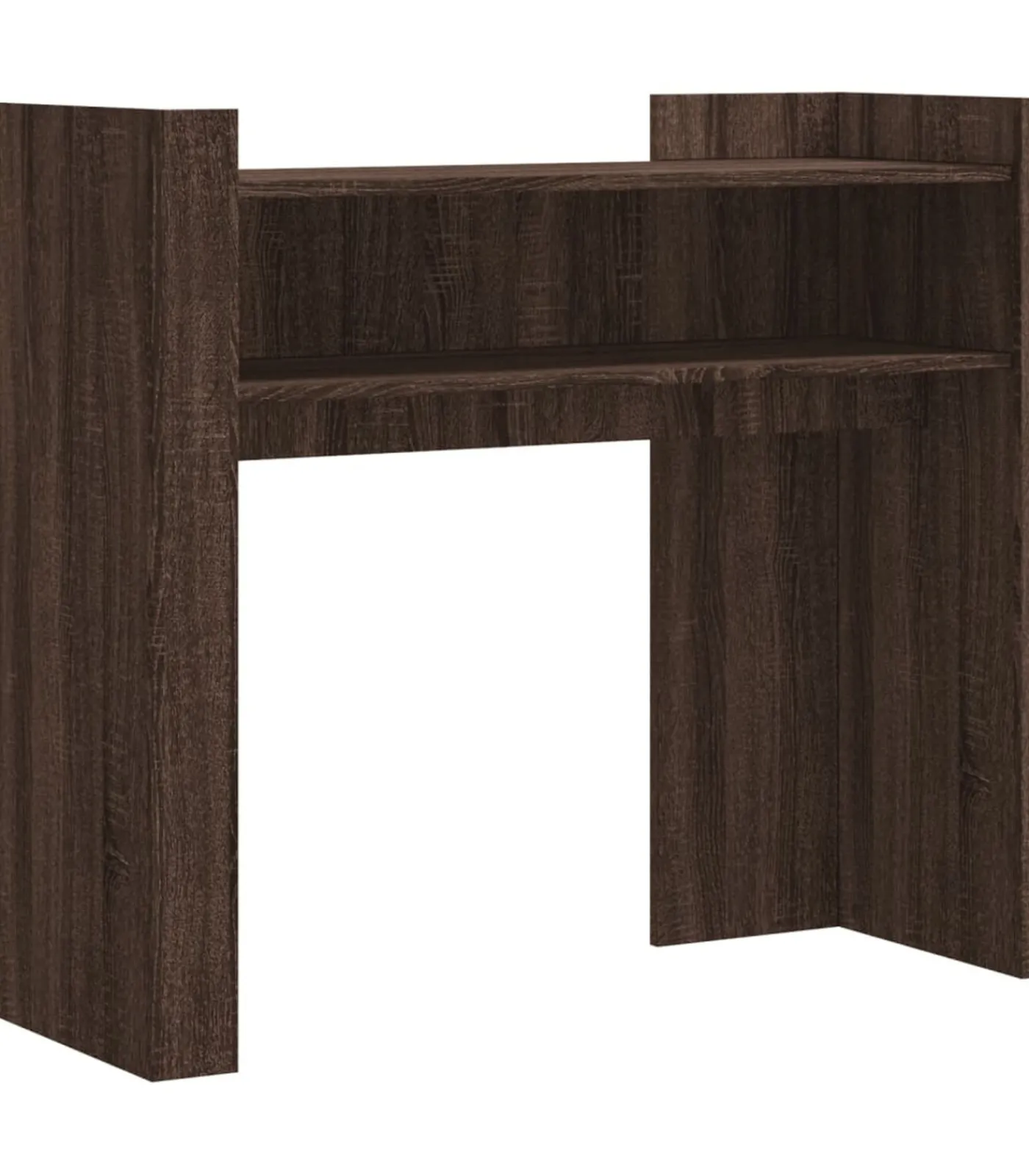 vidaXL Wandtafel 100x35x90 cm bewerkt hout bruin eikenkleurig