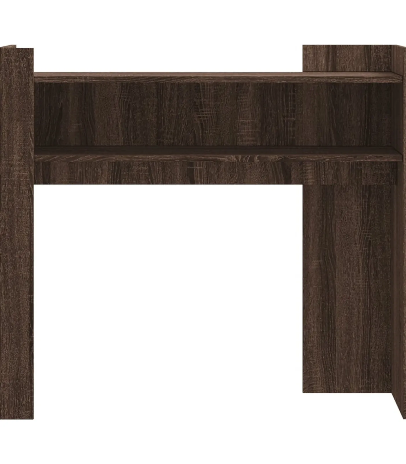 vidaXL Wandtafel 100x35x90 cm bewerkt hout bruin eikenkleurig