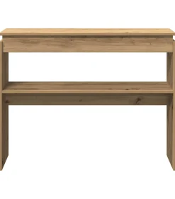 vidaXL Wandtafel 102x30x80 cm bewerkt hout artisanaal eikenkleur