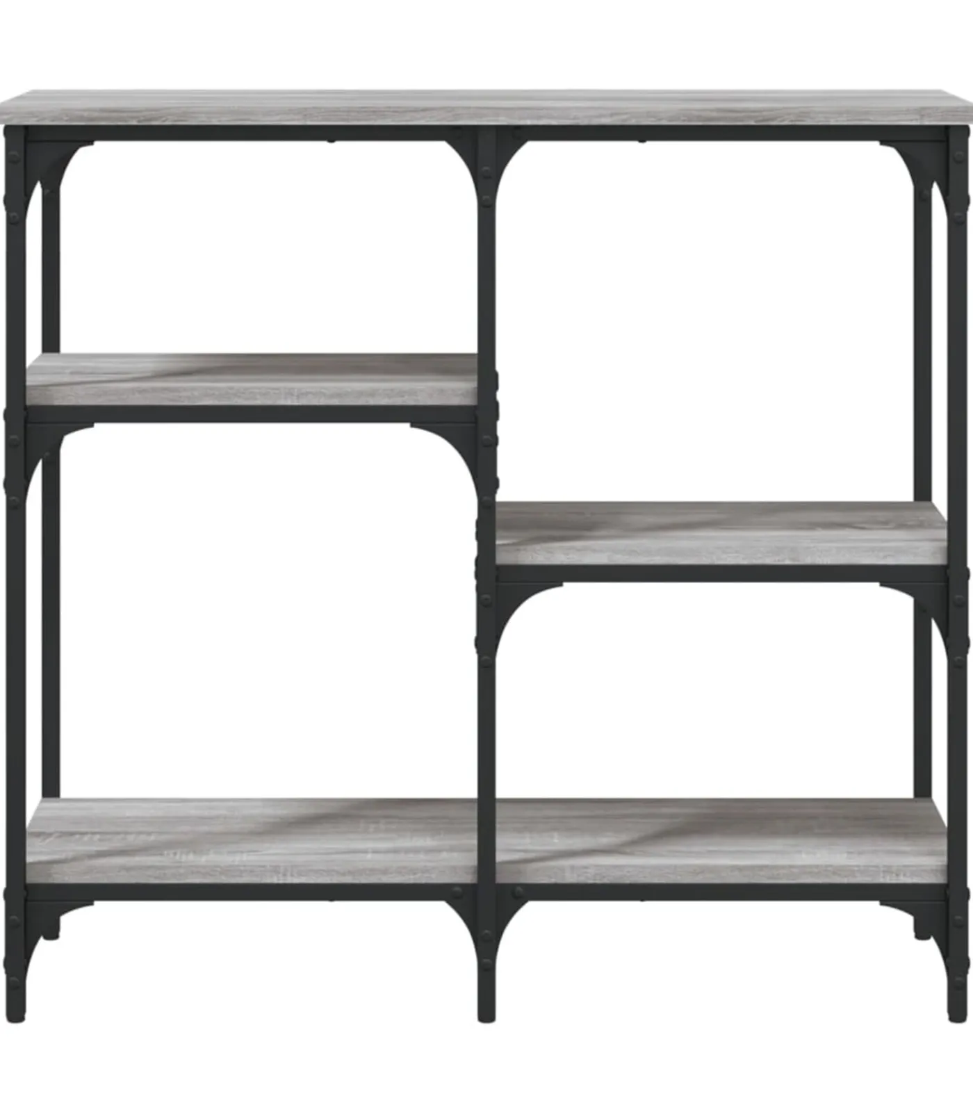 vidaXL Wandtafel 80x29x75 cm bewerkt hout grijs sonoma eikenkleurig