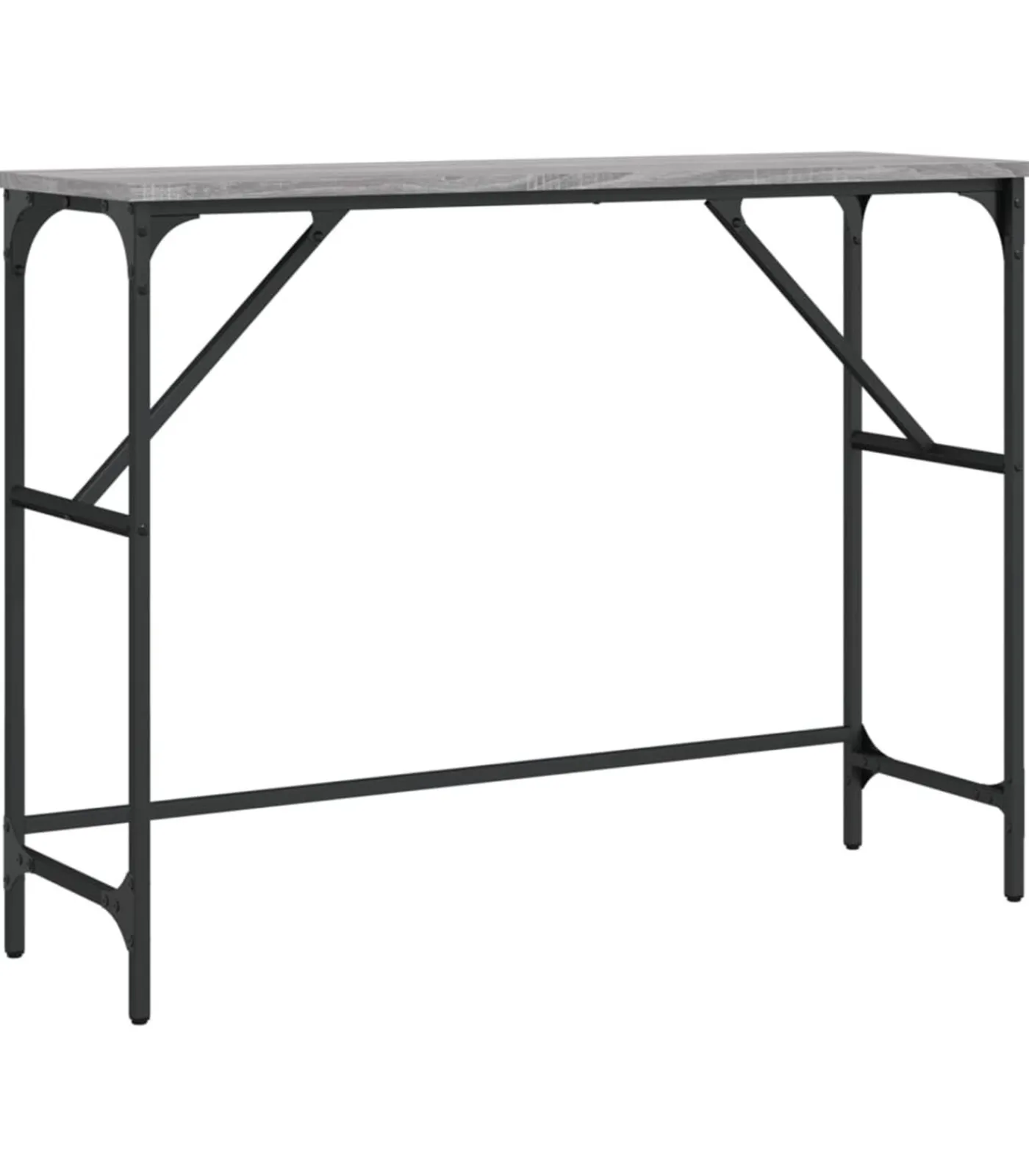 Clearance Wandtafel 100x32x75 cm bewerkt hout grijs sonoma eikenkleurig Tafels