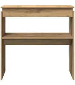 vidaXL Wandtafel 80x30x80 cm bewerkt hout artisanaal eikenkleurig