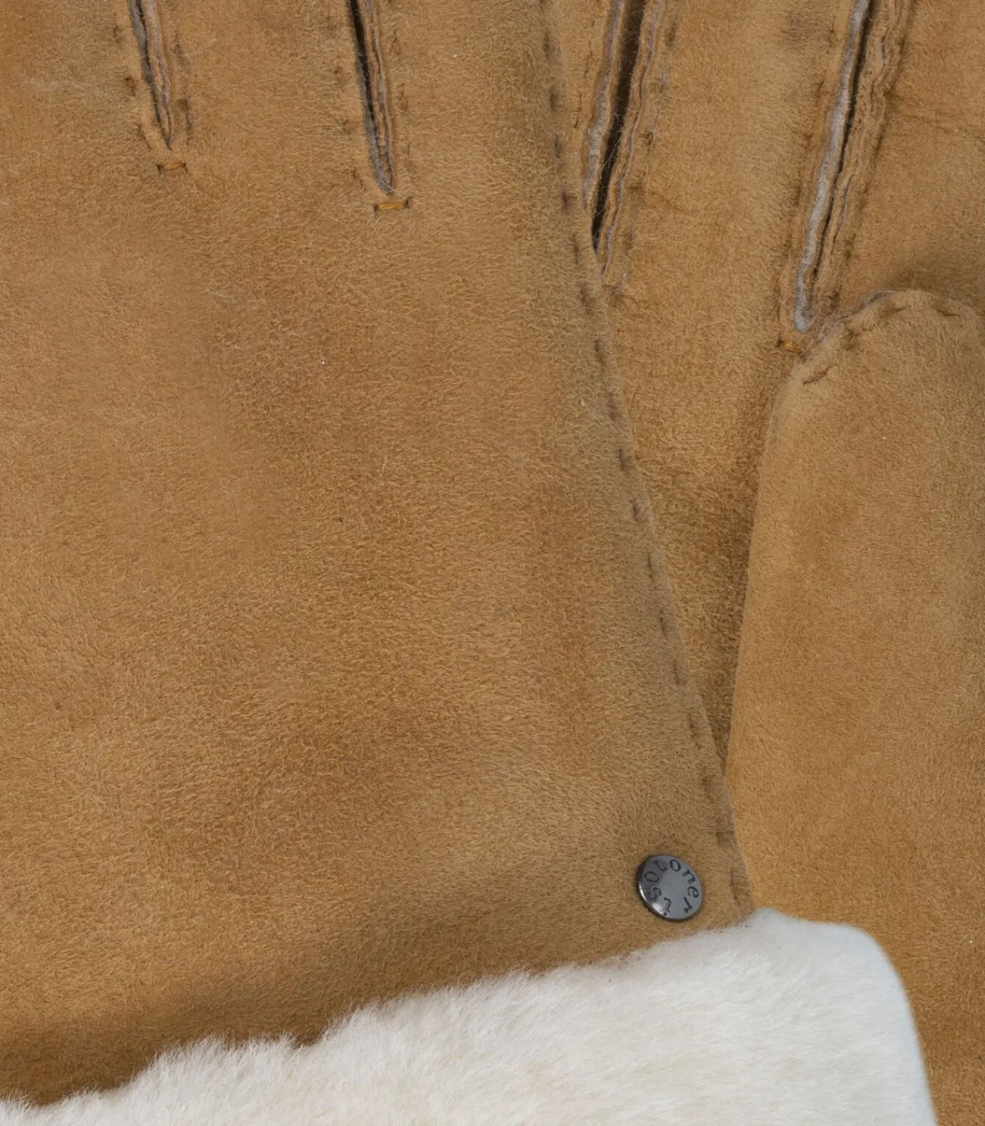 Outlet Warme leren dameshandschoenen Caramel DAMES Handschoenen