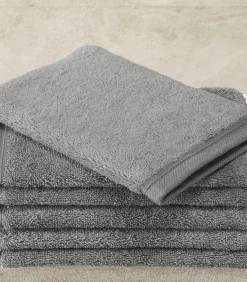 DE WITTE LIETAER Washandjes Contessa Steel 16 x 21 cm - 6 st.