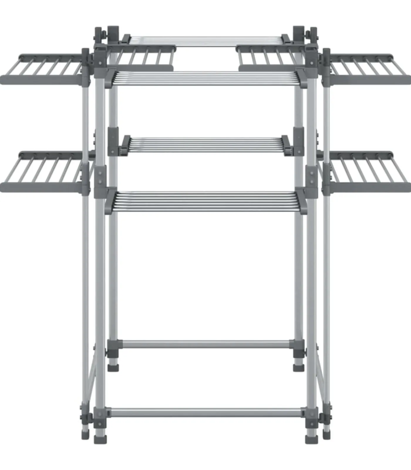 vidaXL Wasrek 107x107x120 cm aluminium