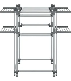 vidaXL Wasrek 107x107x120 cm aluminium