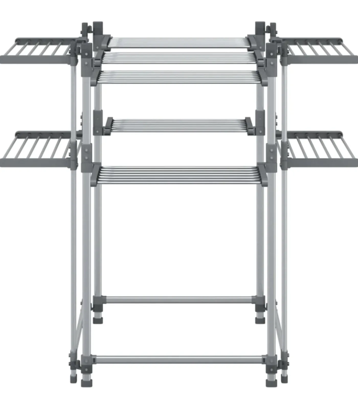 vidaXL Wasrek 107x107x120 cm aluminium