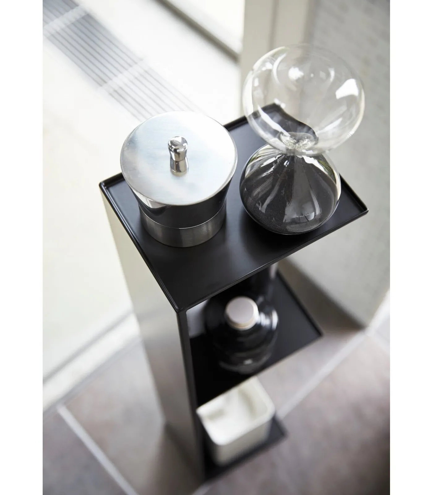 YAMAZAKI WC Opbergrek - Tower - Zwart